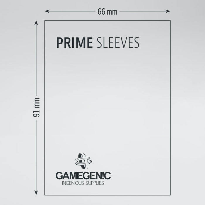 Gamegenic Card Sleeves: Prime (66 x 91mm) - Red 100ct