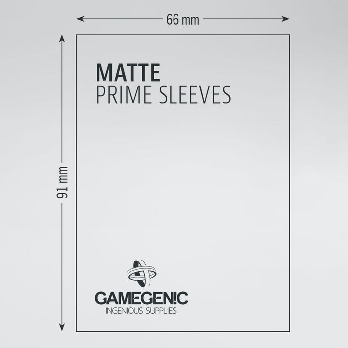 Gamegenic Card Sleeves: Matte Prime (66 x 91mm) - White 100ct
