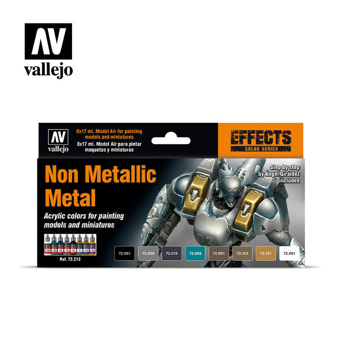 Vallejo: Game Color - Effects Non-Metallic Metal Set of 8
