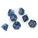 Chessex Dice: Phantom, 7-Piece Sets-Teal w/Gold-LVLUP GAMES