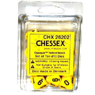 Chessex 10D10: Opaque Dice