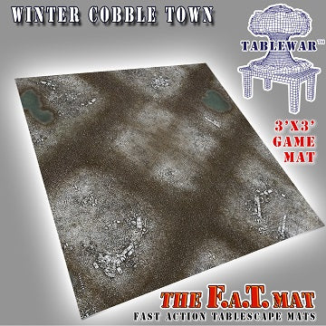 F.A.T. Mats: Winter Cobbletown 3X3 