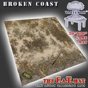 F.A.T. Mats: Broken Coast 30"X30" 