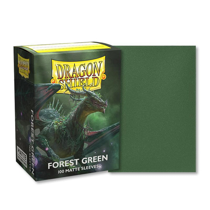 Dragon Shield: Matte Sleeves - Standard Size, Forest Green 100ct