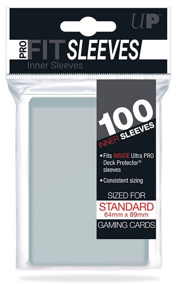 Ultra Pro: Pro-Fit Standard Card Sleeves (64mm x 89mm), 100ct Clear
