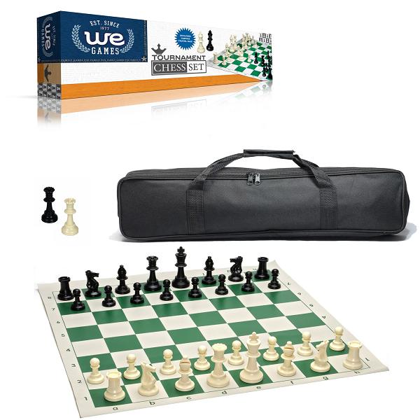 Tournament Standard Chess Set w/Black Bag