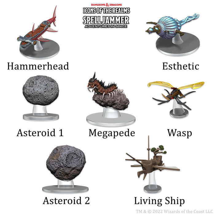 D&D Icons of the Realms: Spelljammer: Adventures in Space - Ship Scale - Asteroid Encounters