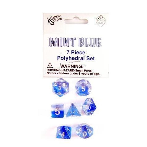 Koplow: 7-Piece Dice Set - Mint Blue