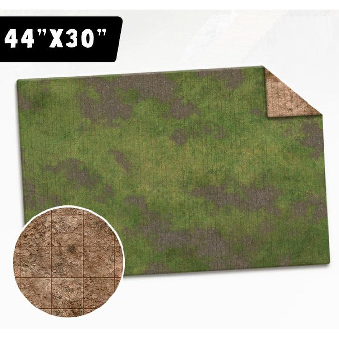 Game Mat 44"X30" Broken Grassland/Desert Scrubland