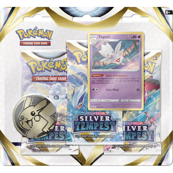 Pokemon TCG: Sword & Shield - Silver Tempest 3-Pack Blister - Togetic