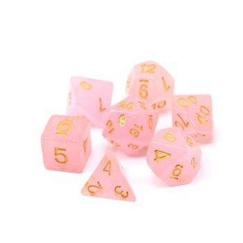 Die Hard Dice:  RPG Set - Pink Glimmer