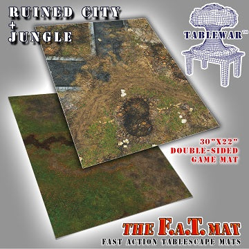 F.A.T. Mats: Ruined City/Jungle 30"X22" 