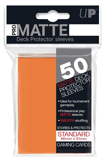Ultra Pro: Pro-Matte Standard Card 66mm x 91mm Sleeves, 50ct Orange