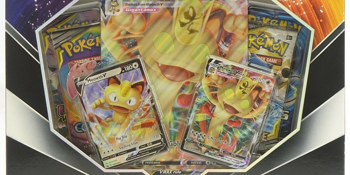 Pokemon TCG: Meowth VMAX Special Collection (International Version, 4 —  LVLUP GAMES