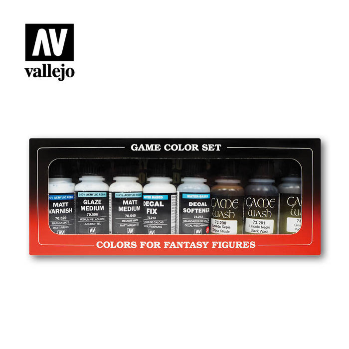 Vallejo: Game Color - Auxiliaries and Washes Set of 8