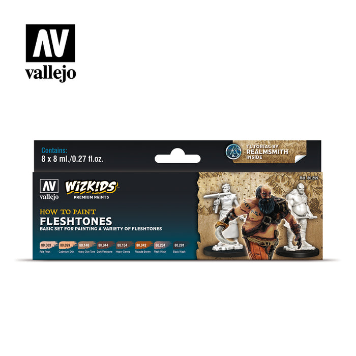 Vallejo: Wizkids Premium Paint Set - Fleshtones