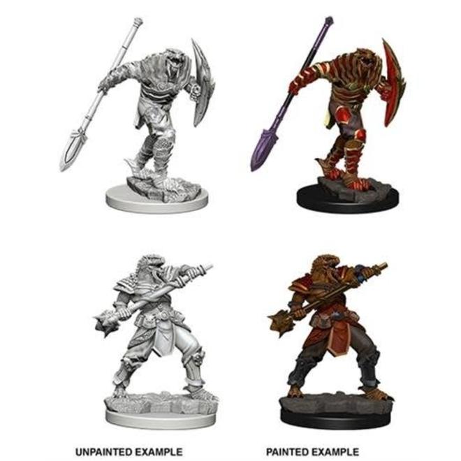 D&D Nolzur's Marvelous Miniatures:  Dragonborn Male Fighter with Spear-LVLUP GAMES