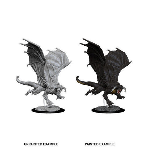 D&D Nolzur's Marvelous Miniatures: Young Black Dragon-LVLUP GAMES