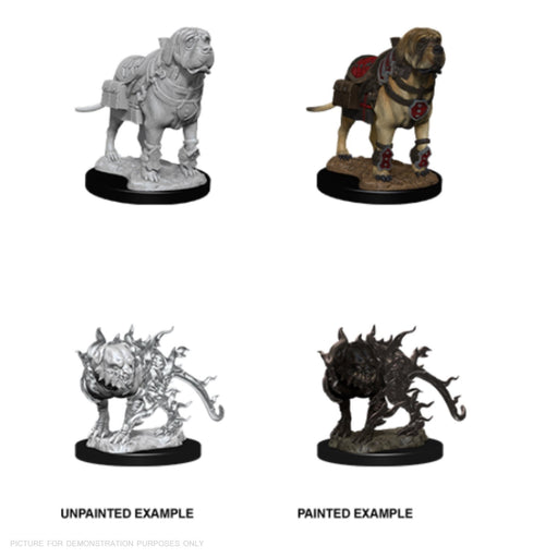D&D Nolzur's Marvelous Miniatures:  Mastif And Shadow Mastif-LVLUP GAMES