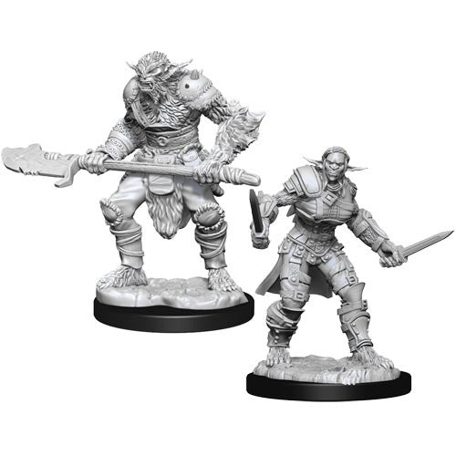 D&D Nolzur's Marvelous Miniatures: Wave 15 - Bugbear Barbarian (He/They) & Bugbear Rogue (She/They)